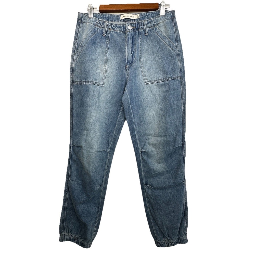 Rebecca Minkoff‎ Denim Joggers Lightweight Ankle Jeans Women's Size Small